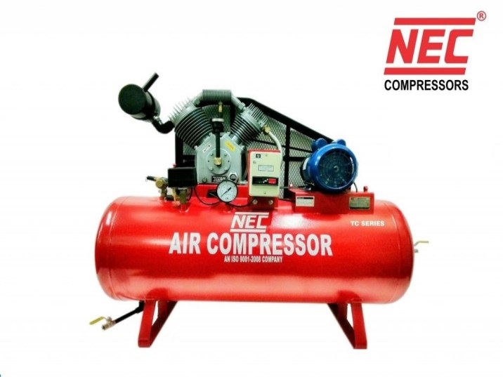 3 HP Single Phase Air Compressor Crompton motor