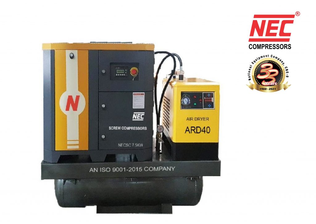 Screw Air Compressors Tank mounted Screw Compressors