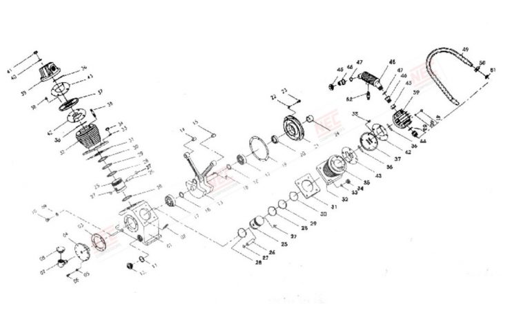 Topblock drawings DETAILS 5 HP Air Compressor in Coimbatore